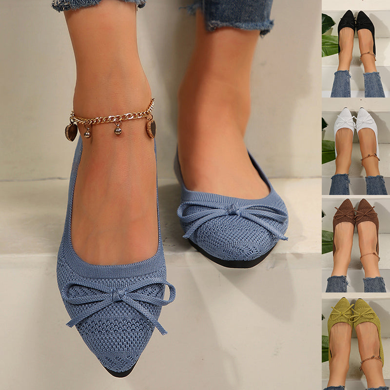 Ballerines en Maille Tricotée