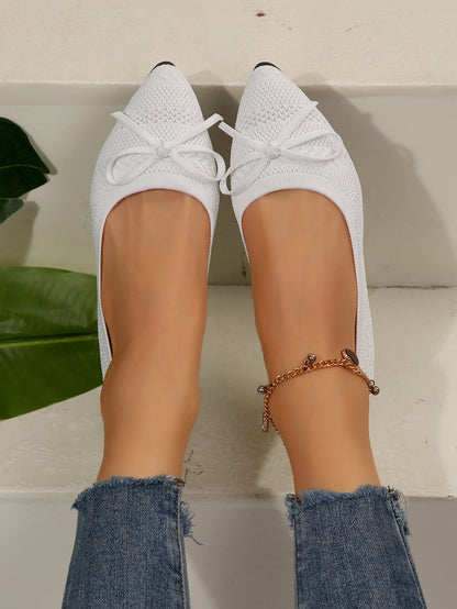 Ballerines en Maille Tricotée