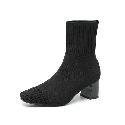 Bottines Chaussettes à Talon