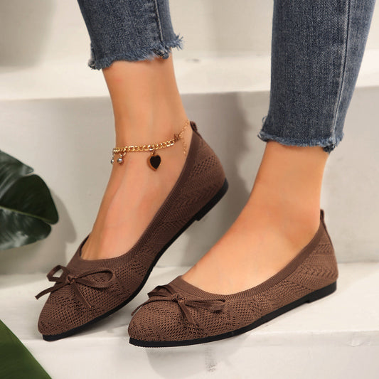 Ballerines en Maille Tricotée