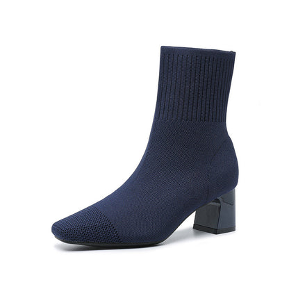 Bottines Chaussettes à Talon