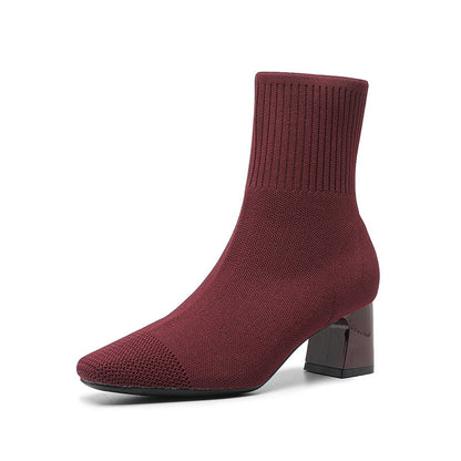 Bottines Chaussettes à Talon
