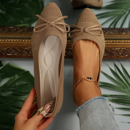Ballerines en Maille Tricotée