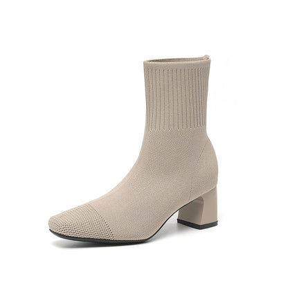 Bottines Chaussettes à Talon