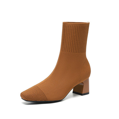 Bottines Chaussettes à Talon