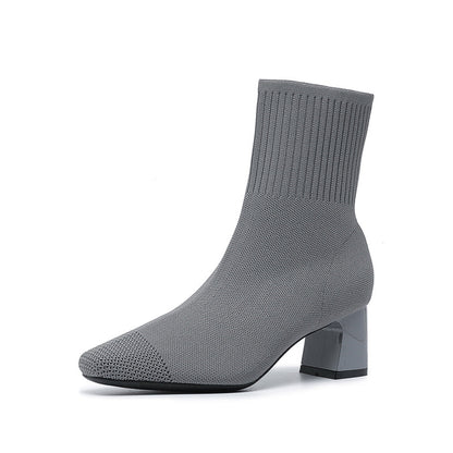 Bottines Chaussettes à Talon
