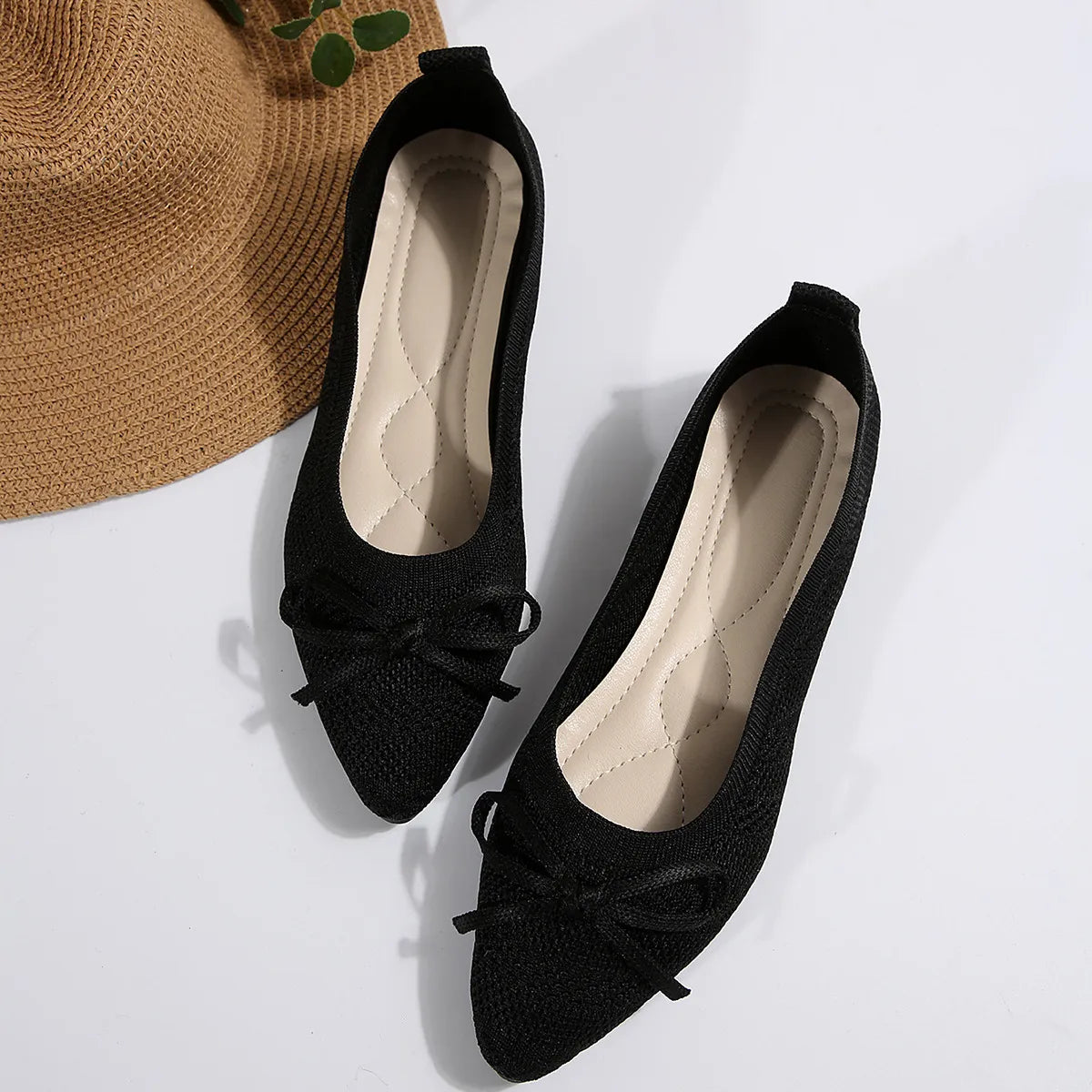Ballerines en Maille Tricotée